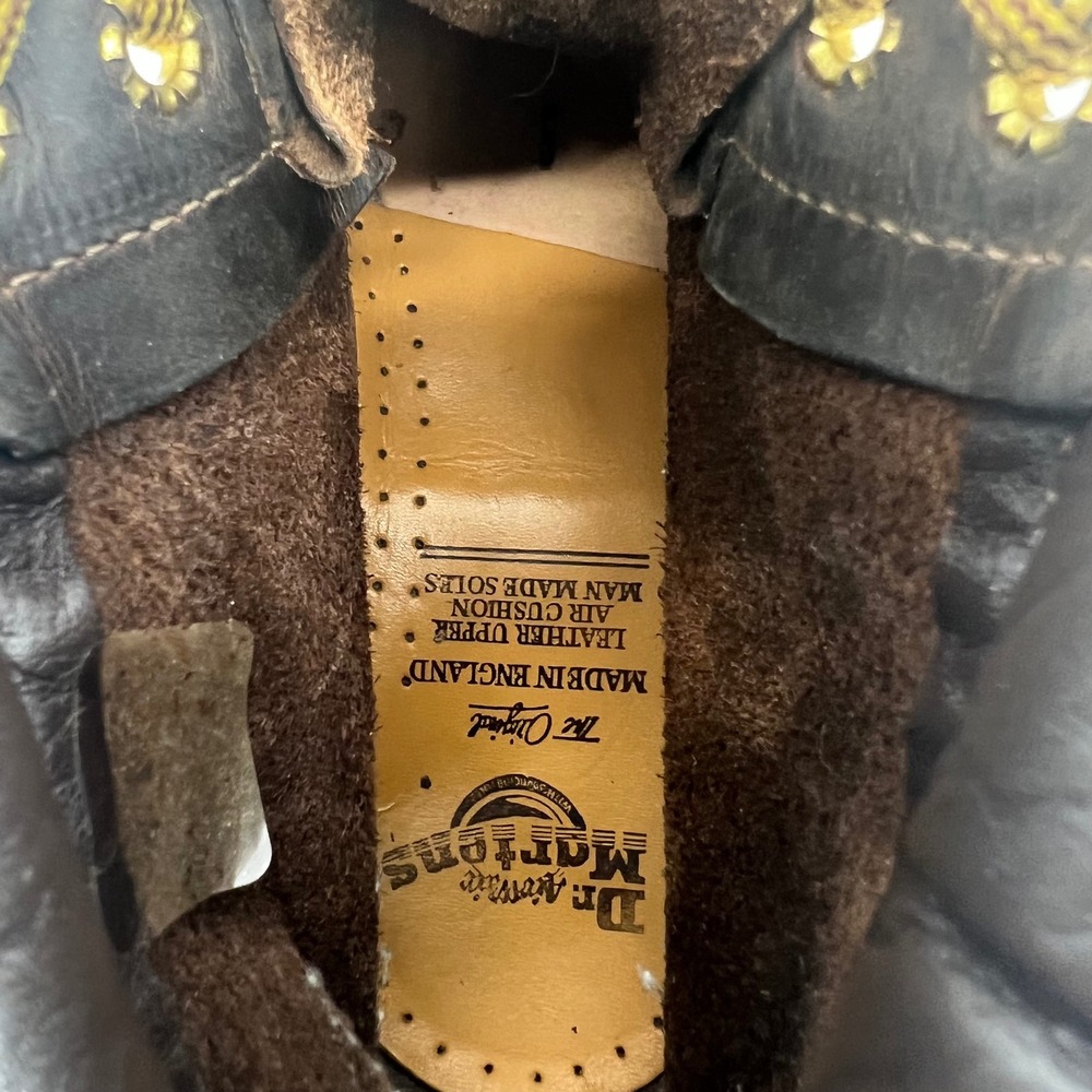 Dr. Martens 939 Made in England Brown‎ Leather 6-Eye Padded Collar Boots UK 5 - Picture 7 of 8